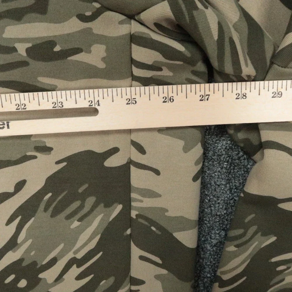 Nike Hoodie Mens XXL Tall Green Beige Camo Tech Fleece Full Zip Pocket